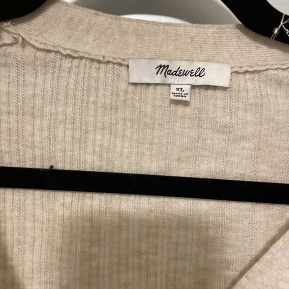 Madewell cream colored x-large cardigan - Picture 2 of 3